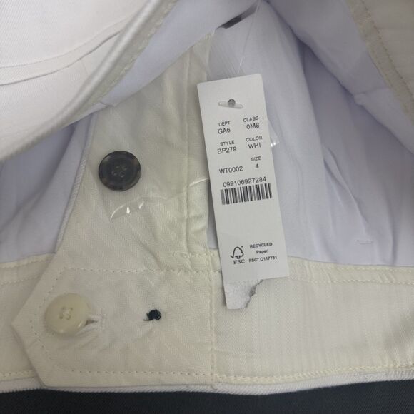 J.CREW Remi Short 4 Stretch Linen Blend White Lightweight High Rise *** SOLD - Picture 5 of 6